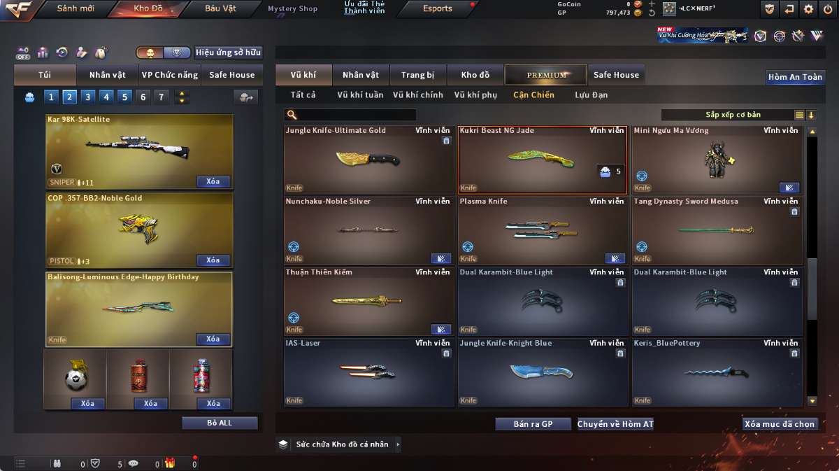 shop acc cf uy tin gia re